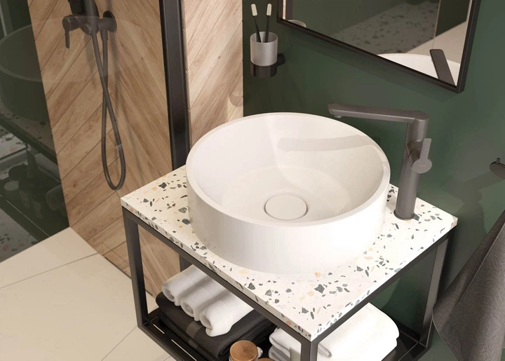 Bateria zlewozmywakowa Deante Arnika BQA_D20K Tytanowa - obraz 4