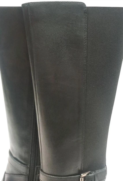 Kozaki damskie skórzane Geox D26FSC00043-C9999 37 Czarne (8050036686039) (955555906623929) - Outlet - obraz 3