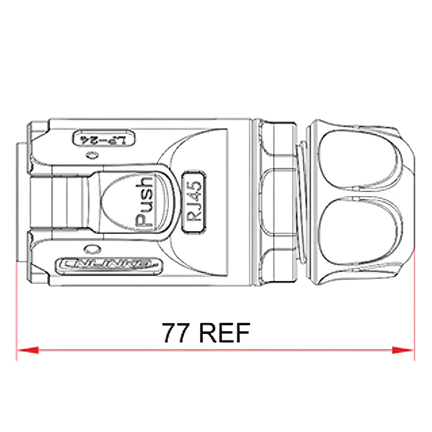 Разъем герметичный CNlinko LP-24-RJ45, IP67, 8 pin, розетка/штекер - Фото 6 Разъем герметичный CNlinko LP-24-RJ45, IP67, 8 pin, розетка/штекер - изображение 6