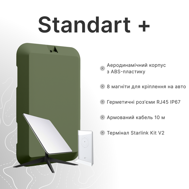 Модифицированный терминал Drivelink Standart+, спутниковый Starlink Kit V2 на авто - изображение 5