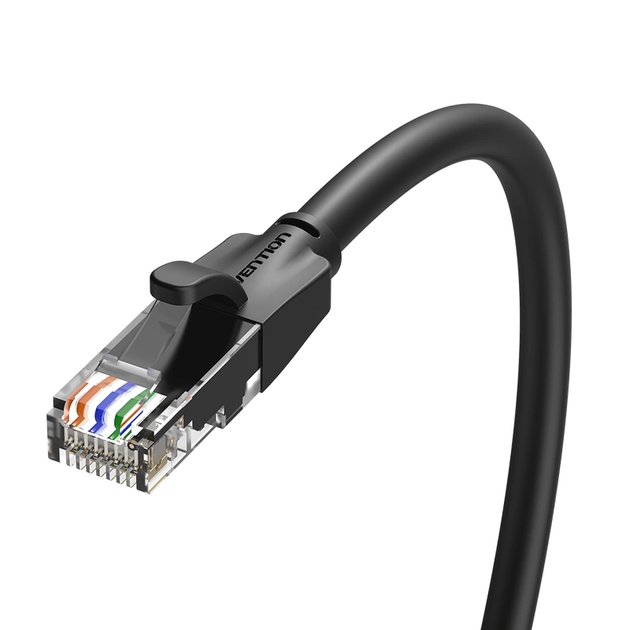 Мережевий кабель Vention Cat.6 UTP Patch Cable 10M Black - изображение 2