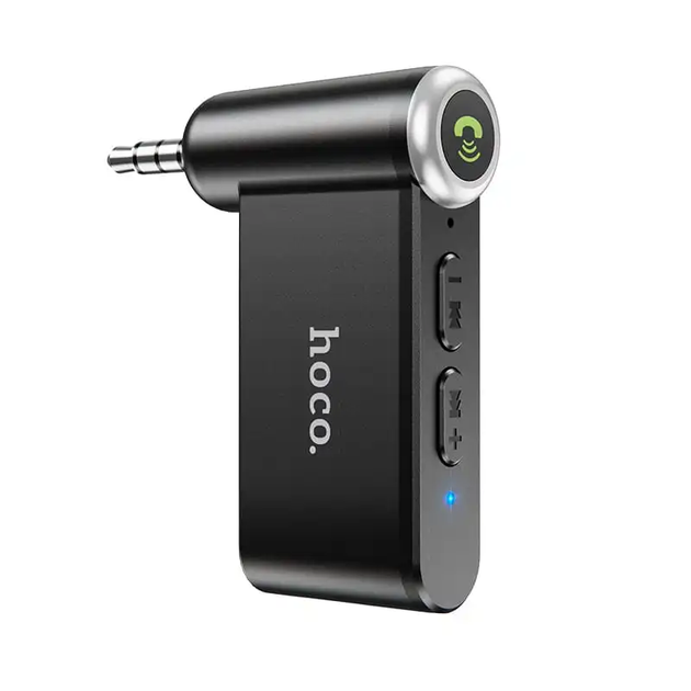 Беспроводной аудио адаптер Bluetooth-ресивер HOCO E58 Magic music car AUX BT receiver черный - изображение 3