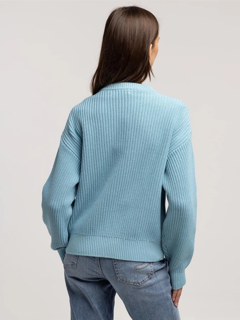 Sweter damski bawełniany Lee Cooper-Yana Organic S Błękitny (5905991746447) - obraz 2