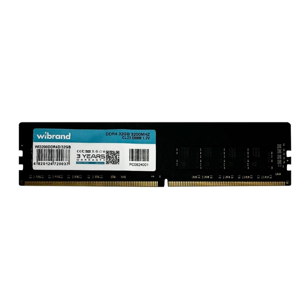 Оперативна пам'ять DDR4 Wibrand 32GB 3200MHz CL22 DIMM - Фото 1 Оперативна пам'ять DDR4 Wibrand 32GB 3200MHz CL22 DIMM - изображение 1