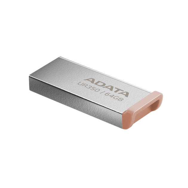 Флеш-накопичувач ADATA USB 3. 2 UR 350 64Gb Сріблястий/Beige - изображение 3