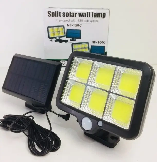 Вуличний ліхтар з датчиком руху Split Solar Wall Lamp на сонячній батареї nf-160c - зображення 3
