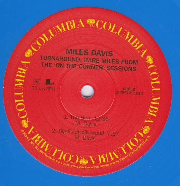 Miles Davis - Turnaround 2023 (19658749181, Ltd., Blue) Columbia/legacy/EU Mint Виниловая пластинка (art.245581) - Фото 3 Miles Davis - Turnaround 2023 (19658749181, Ltd., Blue) Columbia/legacy/EU Mint Виниловая пластинка (art.245581) - изображение 3
