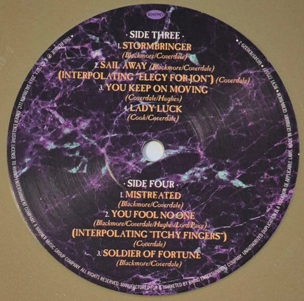 Whitesnake - The Purple Album 2 LP Set 2015/2023 (Rcv1 725527, Ltd., Gold) Rhino/EU Mint Виниловая пластинка (art.245558) - изображение 7