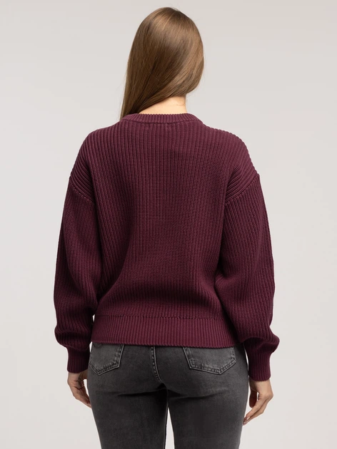 Sweter damski bawełniany Lee Cooper-Yana Organic M Bordowy (5905991746485) - obraz 2