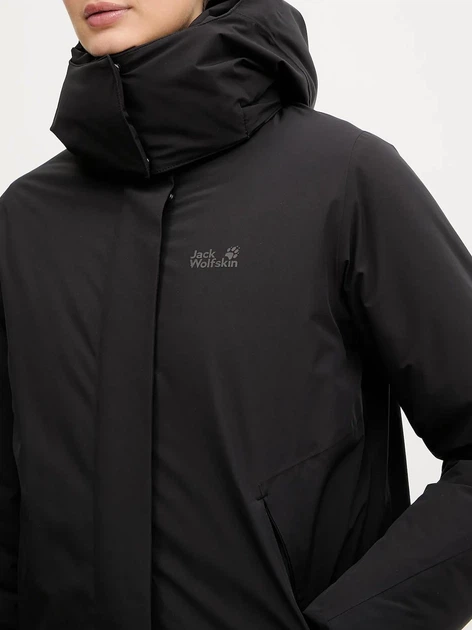 Парка зимняя женская Jack Wolfskin Frost Haven Coat W A65090-6000 M Черная (4064886515160) - изображение 6
