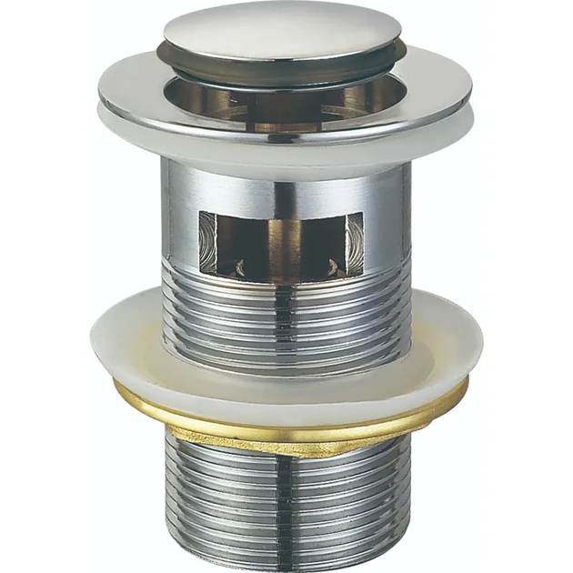Донный клапан для раковины Koer PW-09-01 1 1/4'' с переливом автоматический СLICK-СLACK (Цвет хром) (KR5796) - Фото 1 Донный клапан для раковины Koer PW-09-01 1 1/4'' с переливом автоматический СLICK-СLACK (Цвет хром) (KR5796) - изображение 1