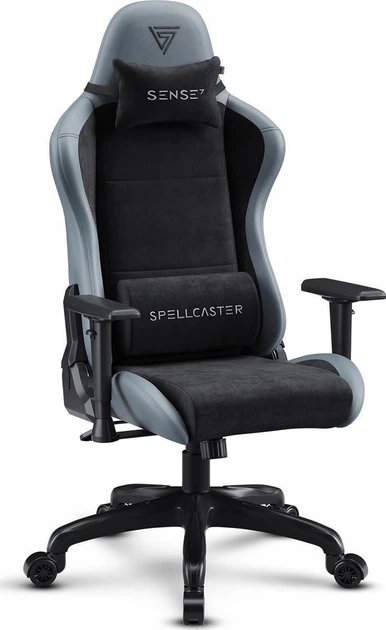 Комп'ютерне крісло для геймера Sense7 Spellcaster Fuku PU Black/Gray - Фото 1 Комп'ютерне крісло для геймера Sense7 Spellcaster Fuku PU Black/Gray - изображение 1