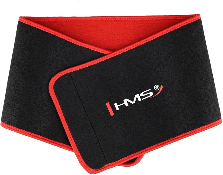 Pas na brzuch wyszczuplający HMS BR163 Czarno - czerwony (5907695588514) - obraz 3