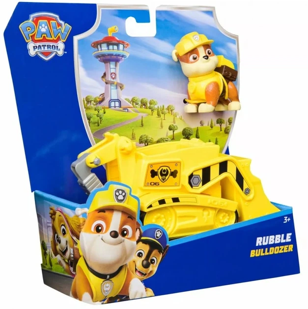Бульдозер Spin Master Paw Patrol Basic Vehicle Rubble c фігуркою (0778988507582) - зображення 2