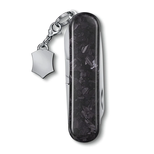Нож Victorinox Classic Brilliant Carbon 58 мм 5 функций накладки карбон (0.6221.90) - Фото 4 Нож Victorinox Classic Brilliant Carbon 58 мм 5 функций накладки карбон (0.6221.90) - изображение 4