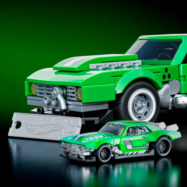 Конструктор Hot Wheels Brick Shop Speed Custom ’68 Camaro 289 деталей (JFT16) - зображення 4