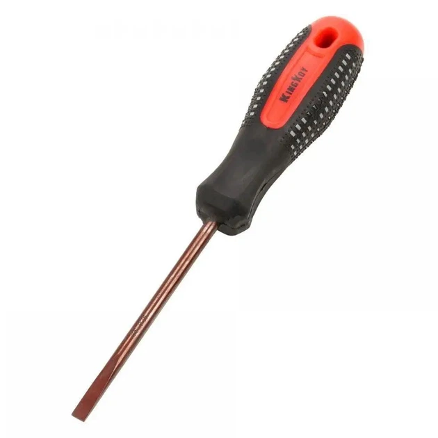 Викрутка - шліцьова 6*150 "KING ROY" (9835 Red) червона (12шт/уп) - Фото 1 Викрутка - шліцьова 6*150 "KING ROY" (9835 Red) червона (12шт/уп) - зображення 1