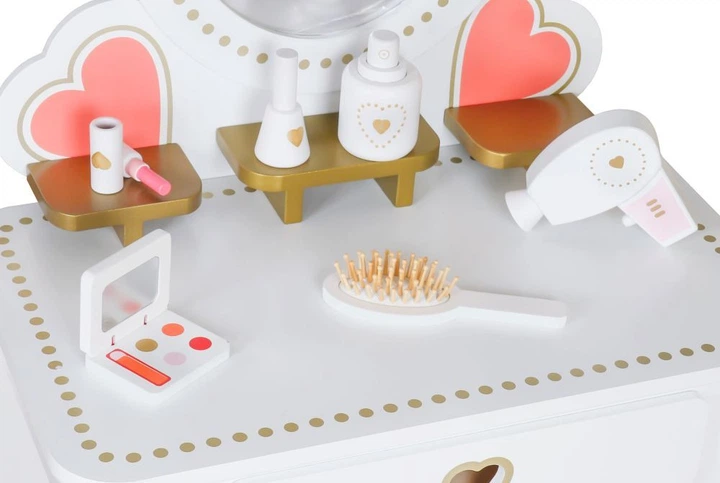 Туалетний столик дитячий дерев’яний EcoToys з дзеркалом (5903769977215) - зображення 7