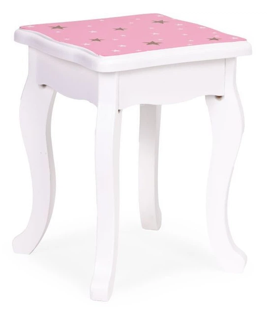 Туалетний столик дитячий EcoToys з потрійний дзеркалом, табуретом та шухлядою (5905817007554) - зображення 4