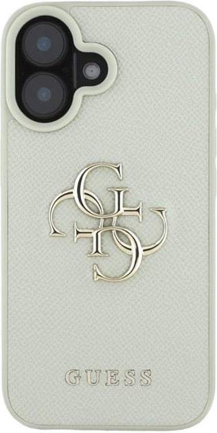 Etui Guess Grained Big 4G & Classic Logo do Apple iPhone 16 Green (3666339424978) - obraz 3