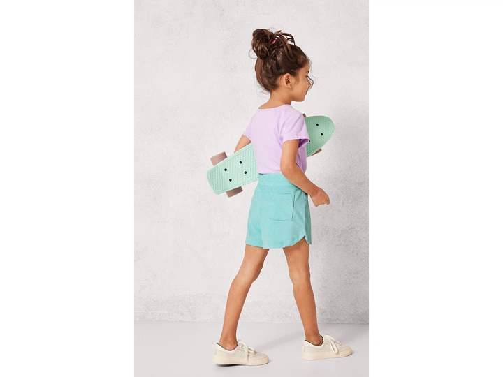 Шорты махровые для девочки Lupilu LIDL 463378 098-104 см (2-4 years) Голубой - изображение 2