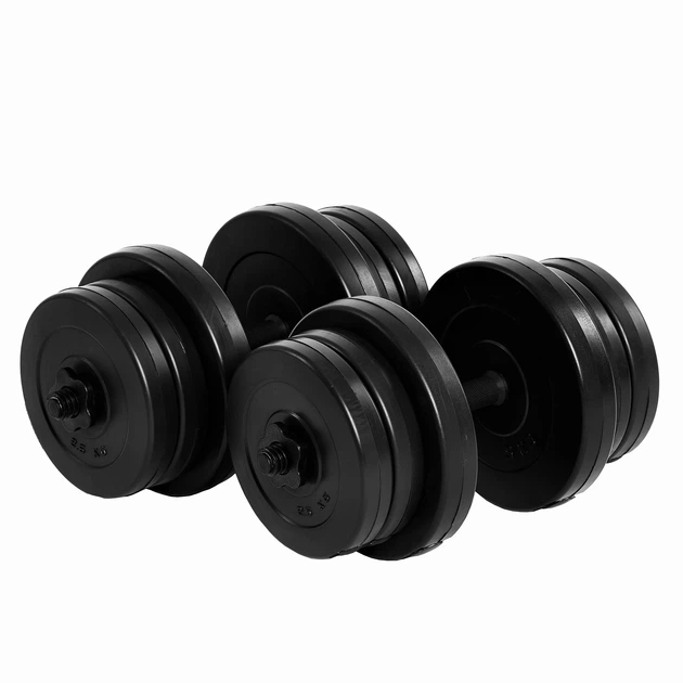 Гантелі композитні набірні Infinito 2×20 кг Heavy Edition (набір 40 кг, антиударні ABS диски) - Фото 3 Гантелі композитні набірні Infinito 2×20 кг Heavy Edition (набір 40 кг, антиударні ABS диски) - зображення 3