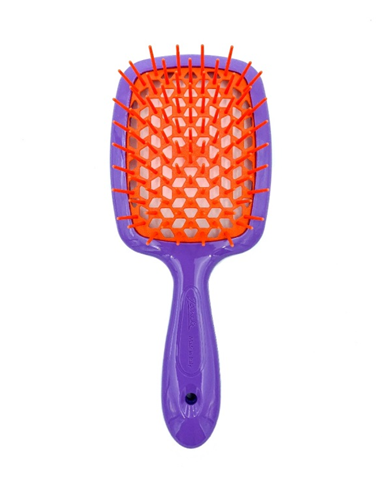 Щітка для волосся Janeke Superbrush Фіолетово-помаранчева - Фото 1 Щітка для волосся Janeke Superbrush Фіолетово-помаранчева - зображення 1