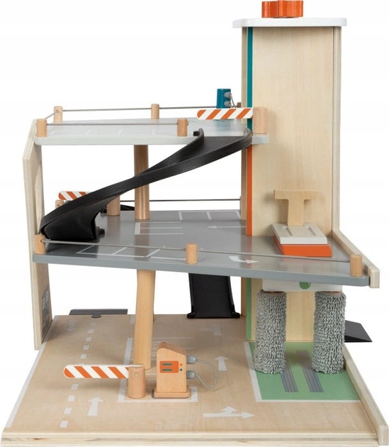 Parking garaż Small Foot drewniany wyścigowy dla autek 2 piętrowy 12357 (4020972123572) - obraz 3