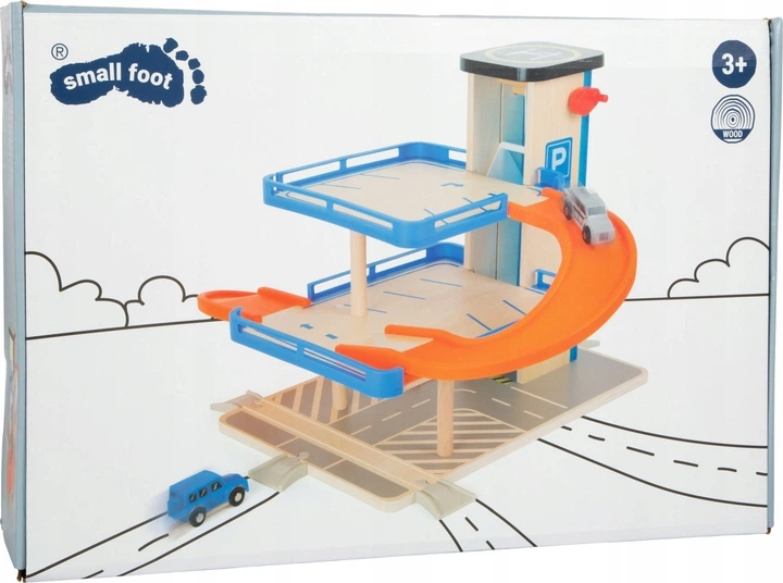 Parking garaż Small Foot 3 poziomy z windą i 2 samochodzikami 10343 (4020972103437) - obraz 1