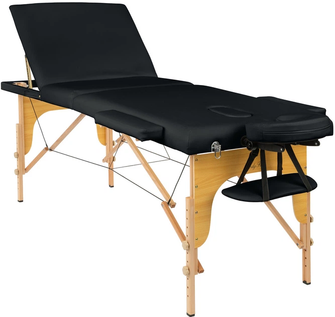 Массажный стол BodyFit 3-х секционный 70см деревянный XXL, сложный, с аксессуарами, кушетка - изображение 2