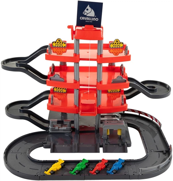 Wyścigowy parking Cavallino 4 poziomy i samochody 4739LN04 (8719214079178) - obraz 2