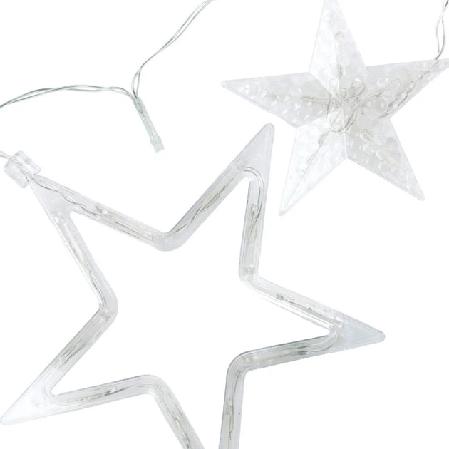 Kurtyna świetlna Vilde 839443 gwiazdki 120 LED Zimna Biała (5904316479336) - obraz 5