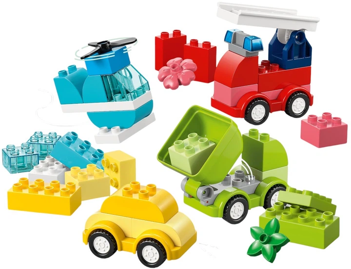 Zestaw klocków LEGO DUPLO My First Kreatywne pojazdy 42 elementy (10474) - obraz 2