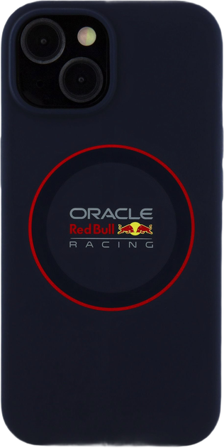 Etui Red Bull Liquid Silicon Case With Ring MagSafe do Apple iPhone 16 Plus Navy (RBHMP16M24SIILVR) - obraz 2