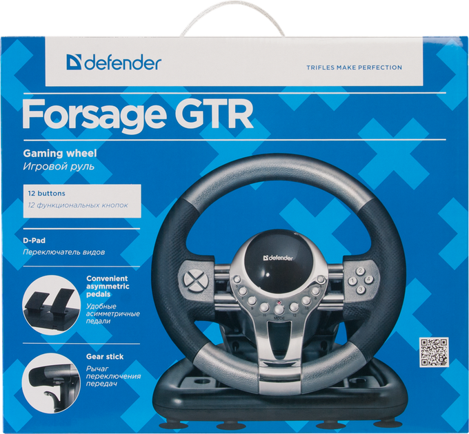 Кермо Defender Forsage (64367) Black USB - Фото 3 Кермо Defender Forsage (64367) Black USB - зображення 3