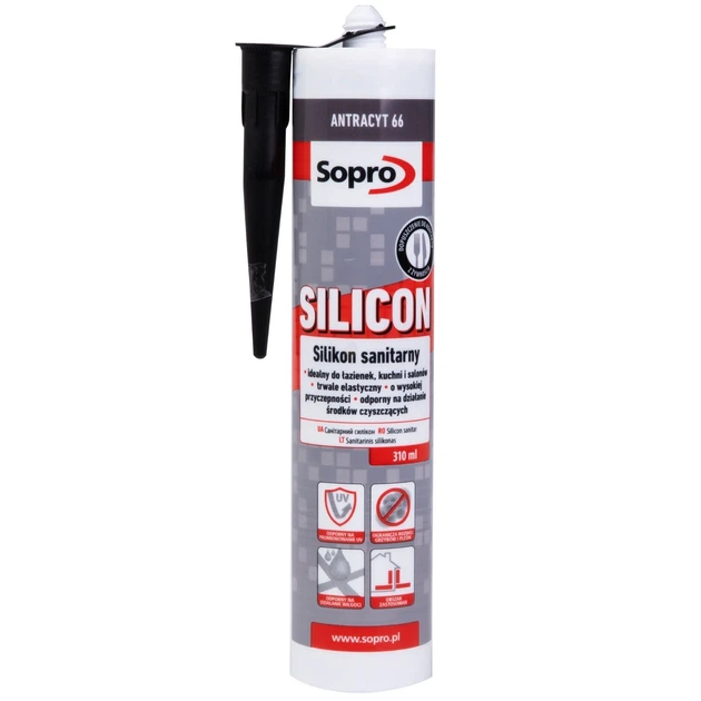 Силикон Sopro Silicon ANTRACYT №66 (антрацит) 310 мл - изображение 2