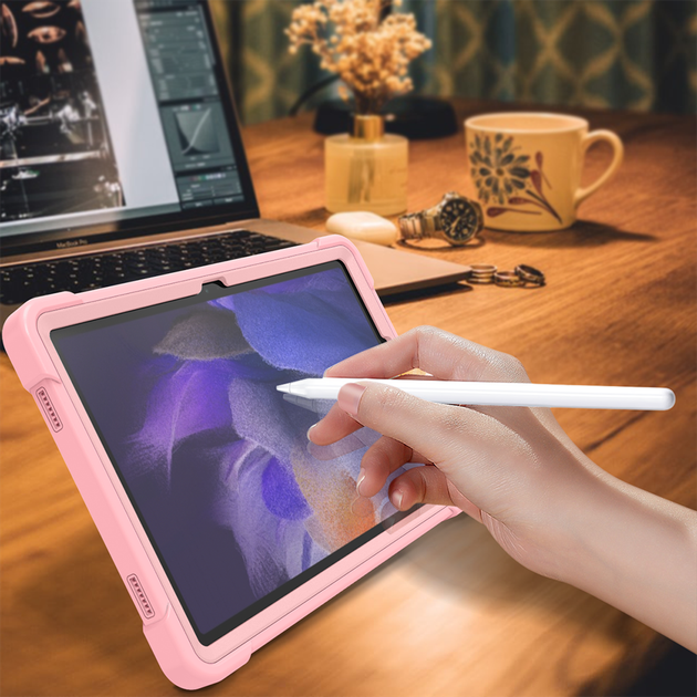 Противоударный чехол с подставкой Shockprof Capsule для Samsung Galaxy Tab A9+ / A9 Plus 11" SM-X210 SM-X216 Розовый - Фото 6 Противоударный чехол с подставкой Shockprof Capsule для Samsung Galaxy Tab A9+ / A9 Plus 11" SM-X210 SM-X216 Розовый - изображение 6