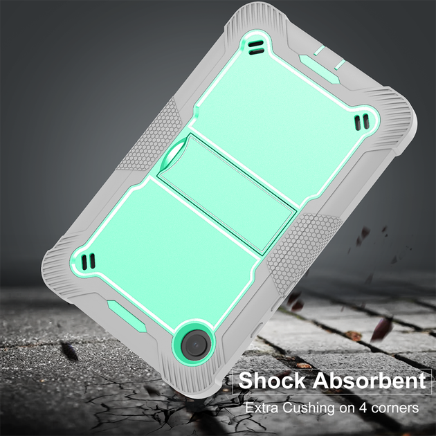 Противоударный чехол с подставкой Shockprof Capsule для Samsung Galaxy Tab A9 8.7" SM-X110 SM-X115 SM-X117 Бирюзовый - изображение 5