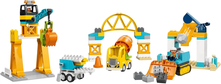 Конструктор LEGO DUPLO Town Будівельний майданчик з транспортними засобами 3 в 1 84 елементи (10476) - зображення 3