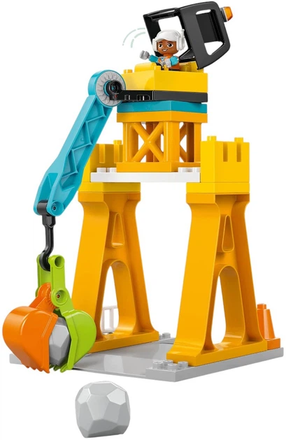 Конструктор LEGO DUPLO Town Будівельний майданчик з транспортними засобами 3 в 1 84 елементи (10476) - зображення 7