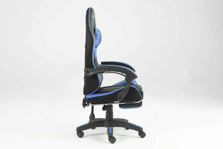 Кресло геймерское профессиональное GAMER X Blue компьютерное с подставкой для ног до 120кг + Подушки - изображение 8