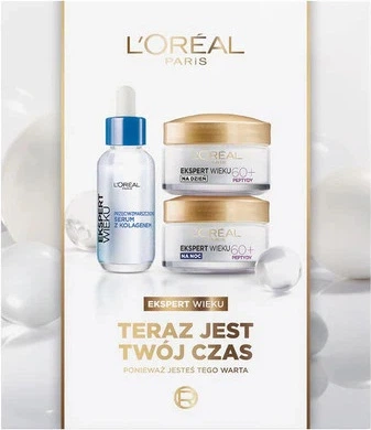 Zestaw L'Oreal Paris Ekspert Wieku 60+ Serum do twarzy 30 ml + Krem na dzien 50 ml + Krem na noc 50 ml (5905076886006) - obraz 2