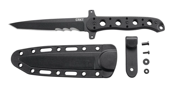 Нож с фиксированым клинком CRKT M16-FX Tanto Veff Fixed Blade ,тактический танто с серейторной заточкой и ножнами (CR13FX) - изображение 12