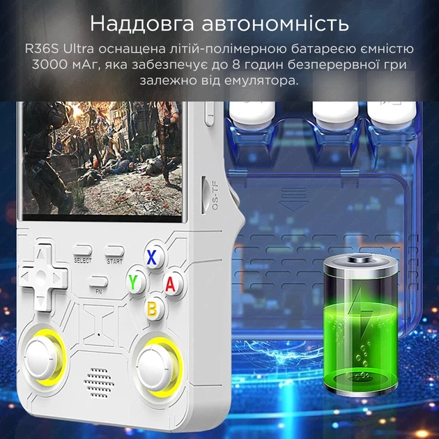 Портативна ігрова консоль Intex Data Frog R36 Ultra Retro Handheld