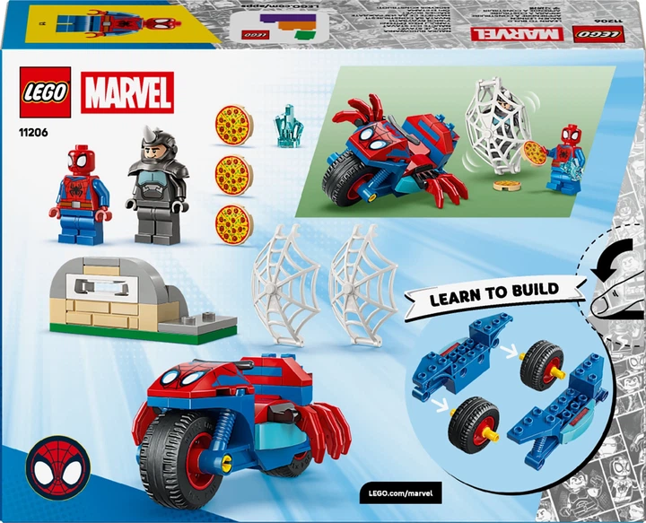 Zestaw klocków LEGO Spidey na motocyklu kontra Rhino 61 element (11206) - obraz 7