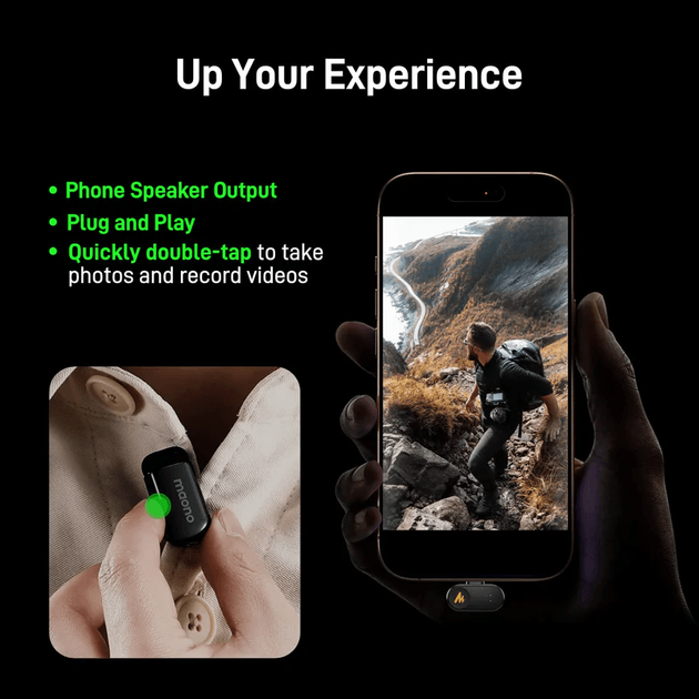 Петличный микрофон Maono Wave T1 Mini Type-C для iPhone и Android + переходник с Lightning - Фото 8 Петличный микрофон Maono Wave T1 Mini Type-C для iPhone и Android + переходник с Lightning - изображение 8