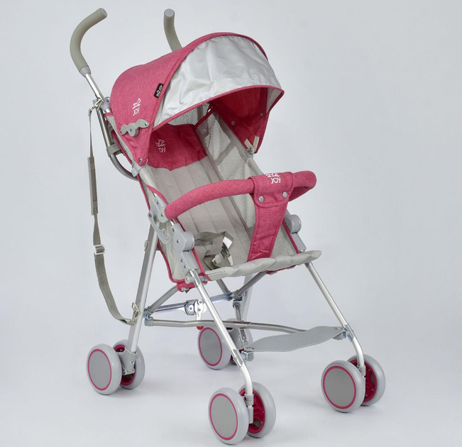 Коляска прогулочная JOY 108 S (2) Червона - Фото 1 Коляска прогулочная JOY 108 S (2) Червона - зображення 1