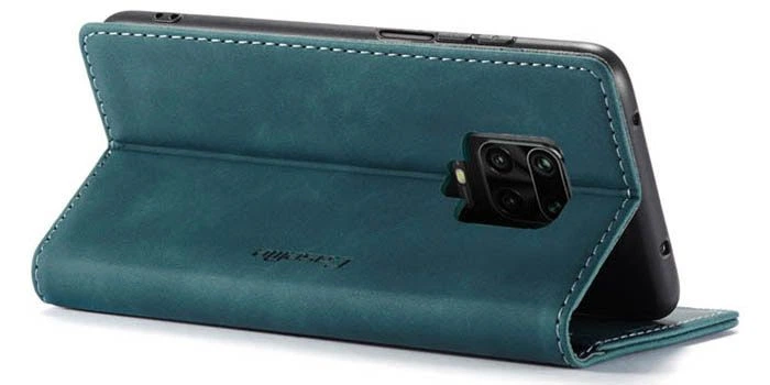 Чохол-книжка CaseMe із нубуку для Xiaomi Redmi Note 9s/Pro Бірюзовий - зображення 4