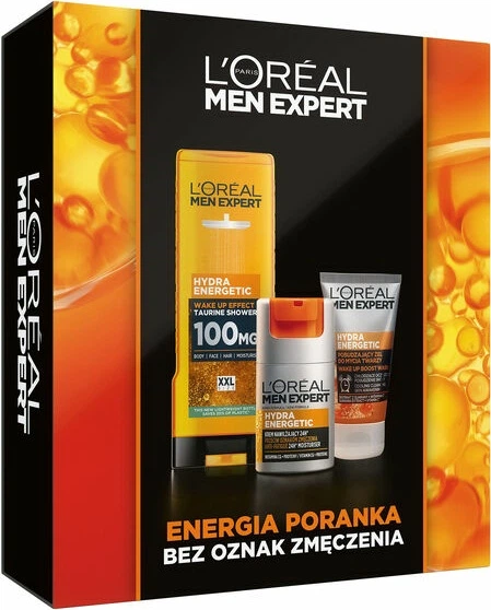 Zestaw L'Oreal Paris Men Expert Żel pod prysznic 400 ml + Krem nawilzajacy 50 ml + Żel do mycia twarzy 100 ml (5905076885917) - obraz 2