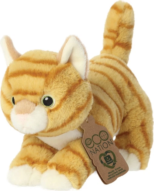 Maskotka Aurora Eco Nation Kot Rudy 15 cm 210055A (5034566350489) - obraz 3